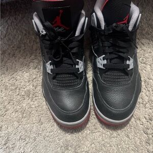 Air Jordan Black and Red Sneakers